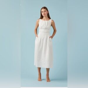 White sleeveless/backless maxi summer dress by Sophie Rue in Size X-Small - BNWT